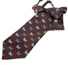 Cravatta Bambino Marrone Schnauzer Blu