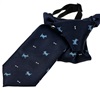 Cravatta Bambino Cuccioli Blu Navy