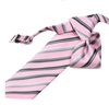 Cravatta Bambino a Righe Rosa e Grigie