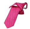 Cravatta Bambino Rosa Fucsia a Pois Bianchi