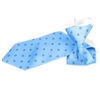 Cravatta Bambino in Seta Blu Cielo a Quadretti