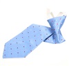 Cravatta Bambino in Seta Blu Cielo a Pois
