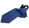 Cravatta Bambino in Seta Blu Navy a Quadretti