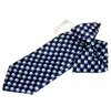 Cravatta Bambino in Seta Blu Navy con Elefanti Bianchi