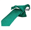 Corbata Niño Verde con Lunares Blancos