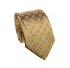 Cravatta Ocra con Cashmere Blu