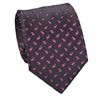 Cravatta Paisley Nera e Rosa