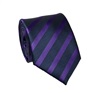 Cravatta Righe Blu Navy e Viola