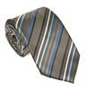 Cravatta a Righe Marrone e Blu
