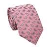 Cravatta Rosa con Cashmere Grigio