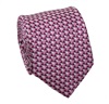 Cravatta Rosa con Design Geometrico