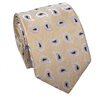 Cravatta in Seta Gialla con Motivo Paisley