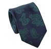 Cravatta in Seta Blu Cashmere Verde