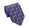 Cravatta in Seta Blu Design Liberty