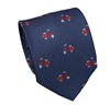 Cravatta in Seta Blu Vespe Rosse