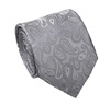 Cravatta in Seta e Cashmere Grigia