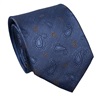 Cravatta in Seta e Cashmere Blu