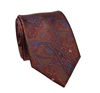 Cravatta in Seta e Cashmere Color Mattone