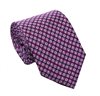 Cravatta in Seta Magenta Op Art