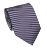 Cravatta in Seta a Righe Blu Navy e Rosa