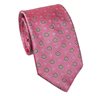 Cravatta in Seta Rosa Design Fiorentino Verde