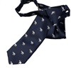 Cravatta Bambino Blu Navy Elefanti Bianchi