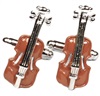 Gemelli Violino Marrone