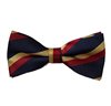 Papillon Blu a Righe Rosse e Gialle