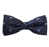 Papillon Blu Navy con Elefanti Bianchi e Blu
