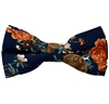 Papillon Blu Navy con Fiori