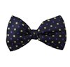 Papillon Blu Navy con Fiori Viola