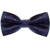 Papillon Blu Scuro a Pois Rossi