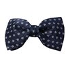 Papillon Blu Navy con Margherite