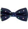 Papillon Blu Scuro a Pois Multicolor