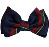 Papillon Bambino Righe Seta Blu Navy e Bordeaux