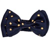 Papillon Bambino in Seta Blu Navy a Quadretti Gialli