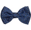 Papillon Bambino in Seta Blu Navy a Pois Bianchi