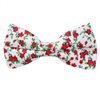 Papillon Bianco Fiori Rossi