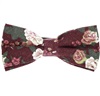 Papillon Bordeaux con Fiori