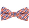 Papillon a Quadri Scozzesi Arancione e Bluastro