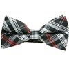Papillon Tartan Rosso e Nero