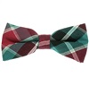 Papillon Quadri Scozzesi Verde e Bordeaux