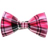 Papillon a Quadri Scozzesi Fucsia e Nera