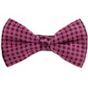 Papillon Quadretti Neri e Magenta