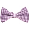 Papillon a Quadretti Vichy Viola e Bianchi