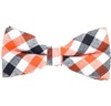 Papillon a Quadretti Vichy Arancione e Nero