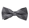 Papillon Grigio Righe Nere