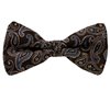 Papillon Marrone Design Paisley Blu