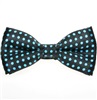 Papillon Nero a Pois Turchese