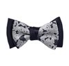 Papillon Bambino Blu Navy Broccato Grigio